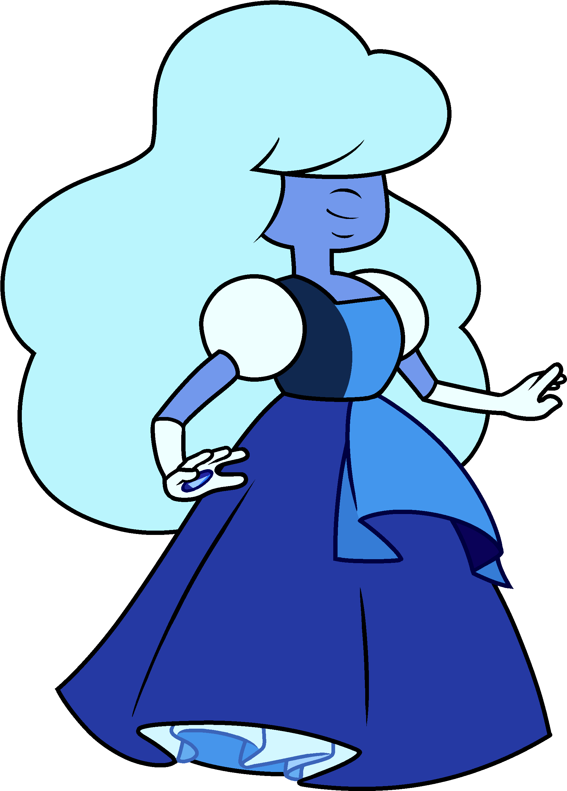 Sapphire - Steven Universe Ruby And Sapphire (2000x2750)