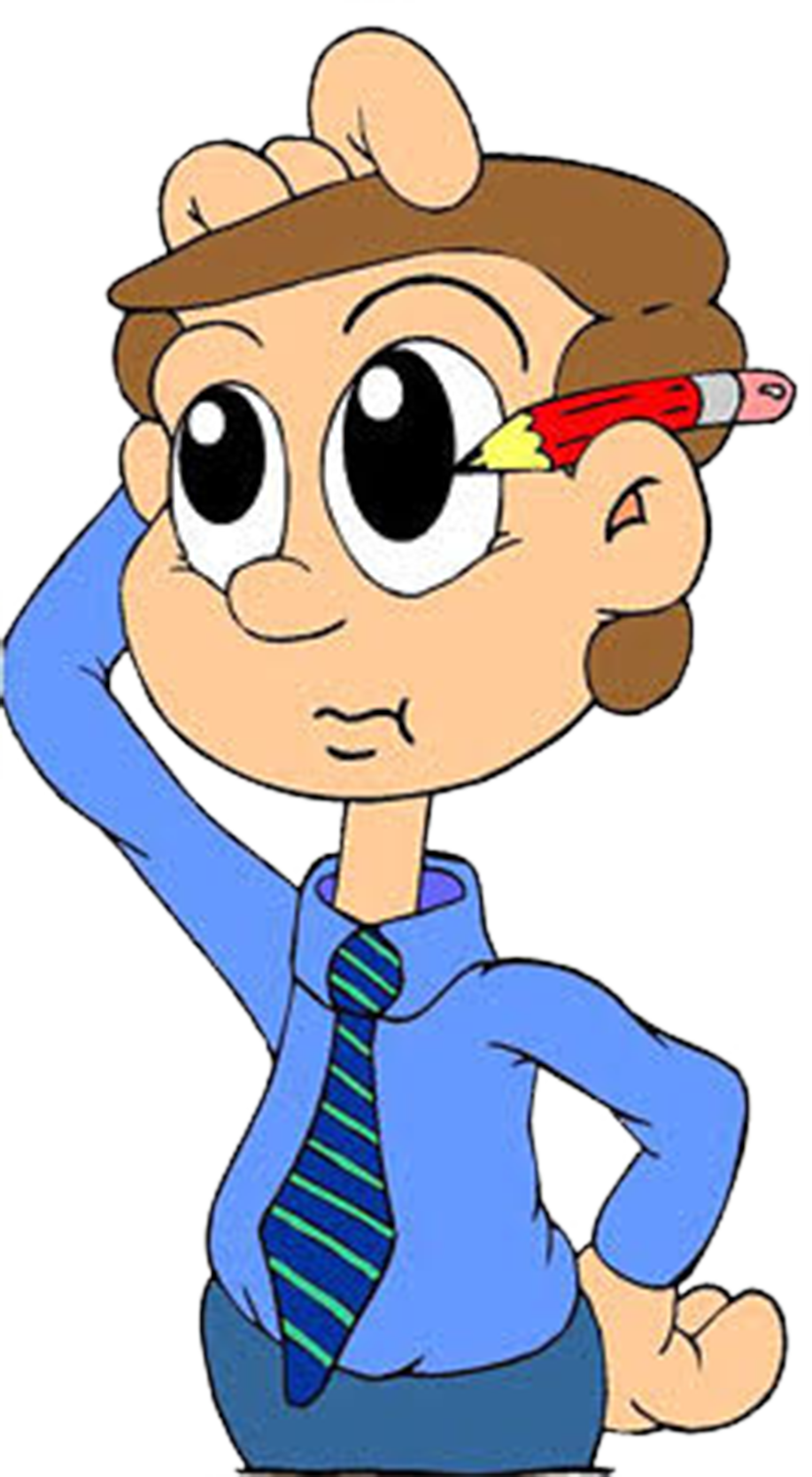 Thinking Teacher Clipart - Thinking Man Clip Art (917x1667)