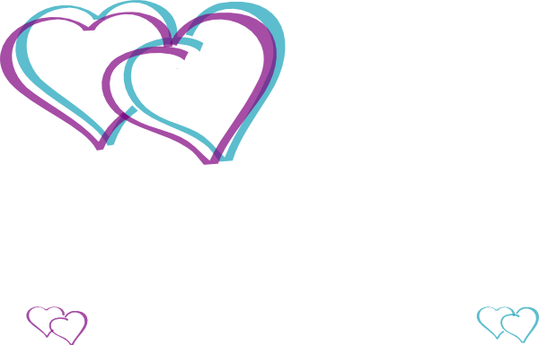 Double Hearts Clip Art - Small Double Hearts (600x385)