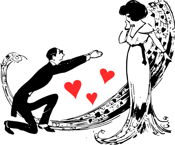 Love Couple Clip Art Png (600x498)