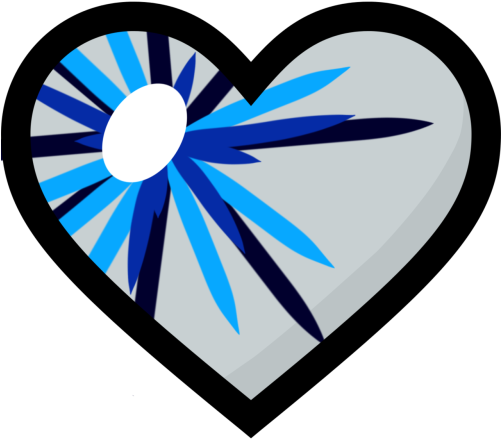 Blue Heart Clipart - Clip Art (500x500)
