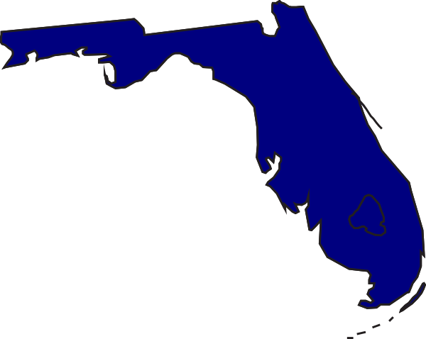 Clip Arts Related To - Florida Map Vector Png (600x478)