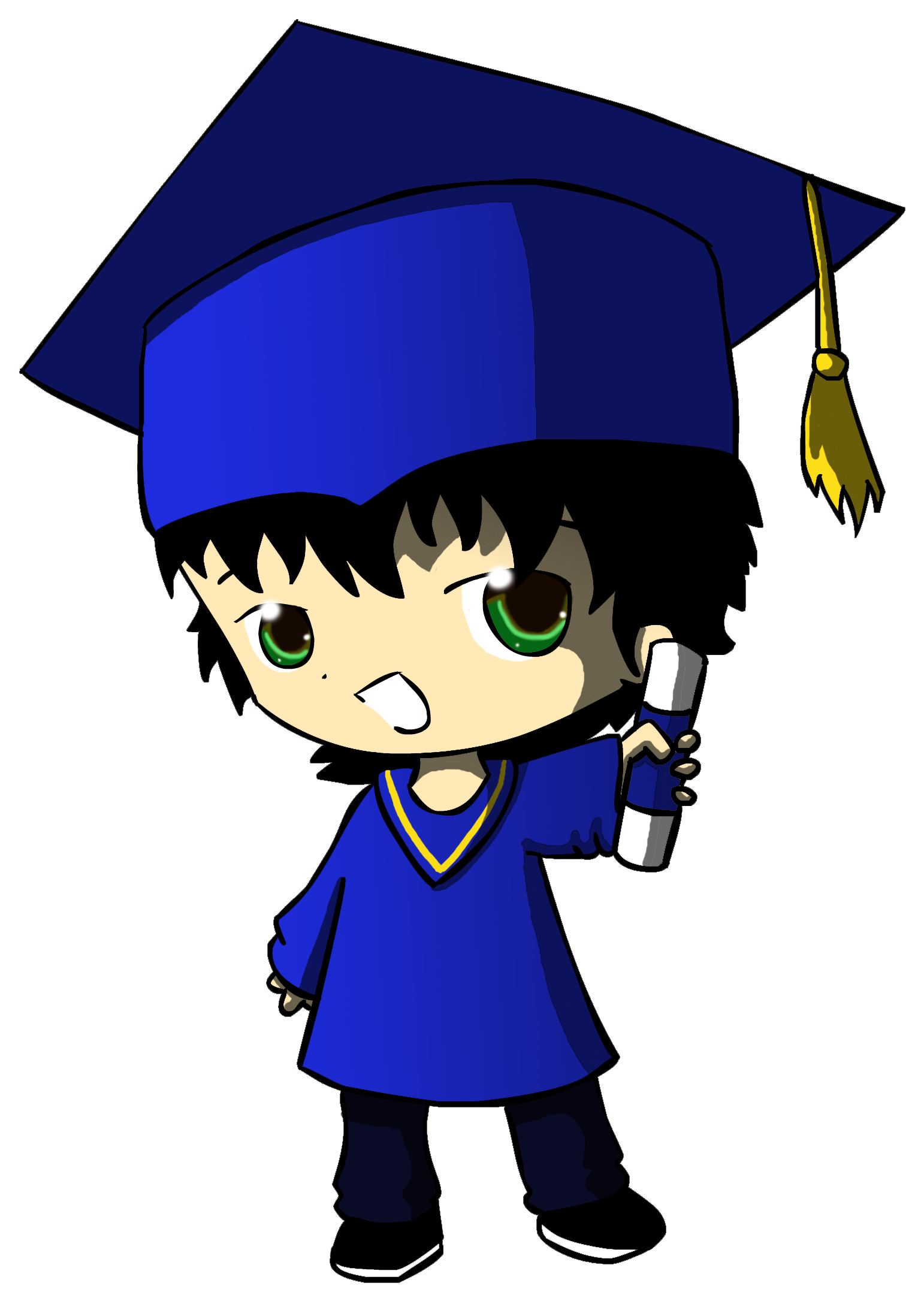 Graduation Logos Images - Anime Graduation Boy (1803x2312)