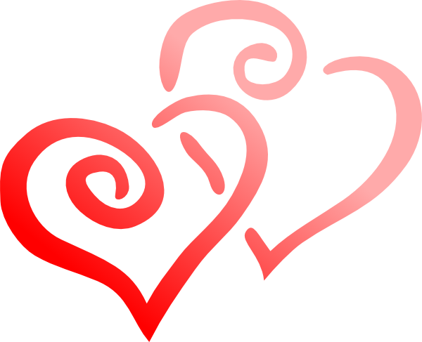 Black & White Clip Art Valentines (600x487)
