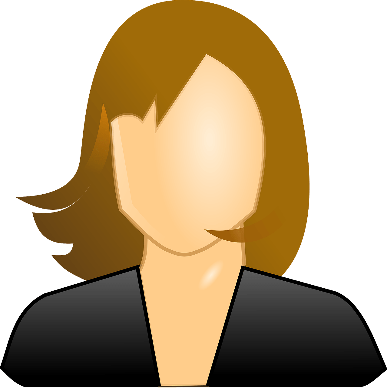 Clip Art Details - Female User Icon (2400x2400)