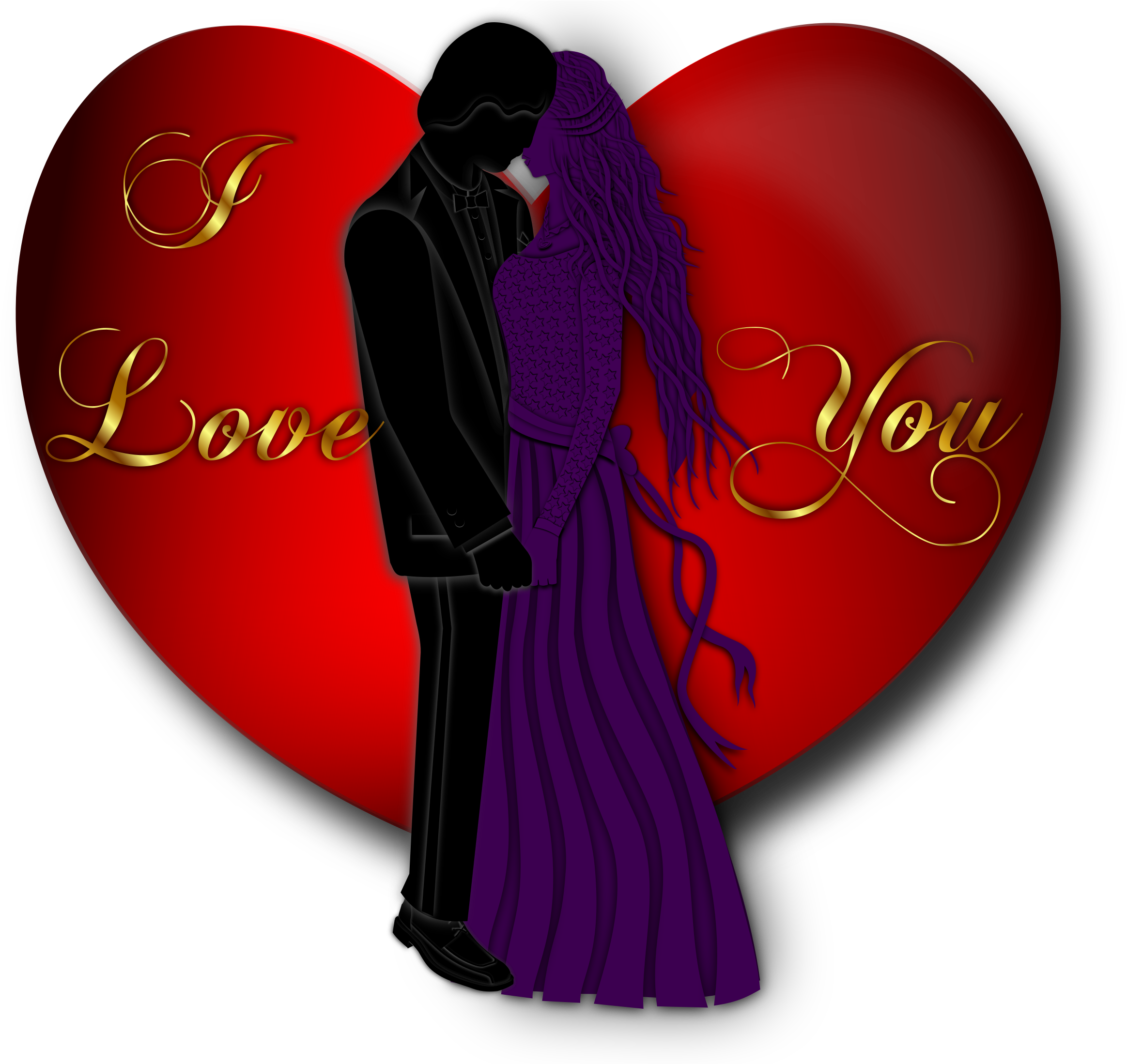 Free To Use Amp Public Domain Hearts Clip Art - Love You Images Png (2400x2197)