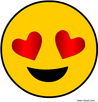 Heart Eyes Emoji Clip Art - Frosted Window Transfer Mandatory Symbol (606x592)