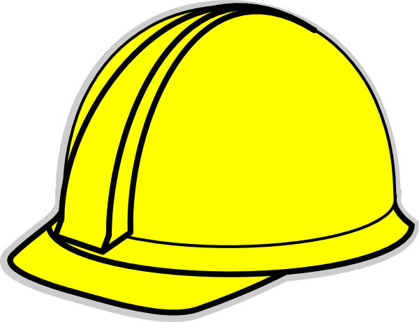 Yellow Hard Hat Clip Art At Clker Com Vector Clip Art - Construction Worker Hat Clipart (640x480)