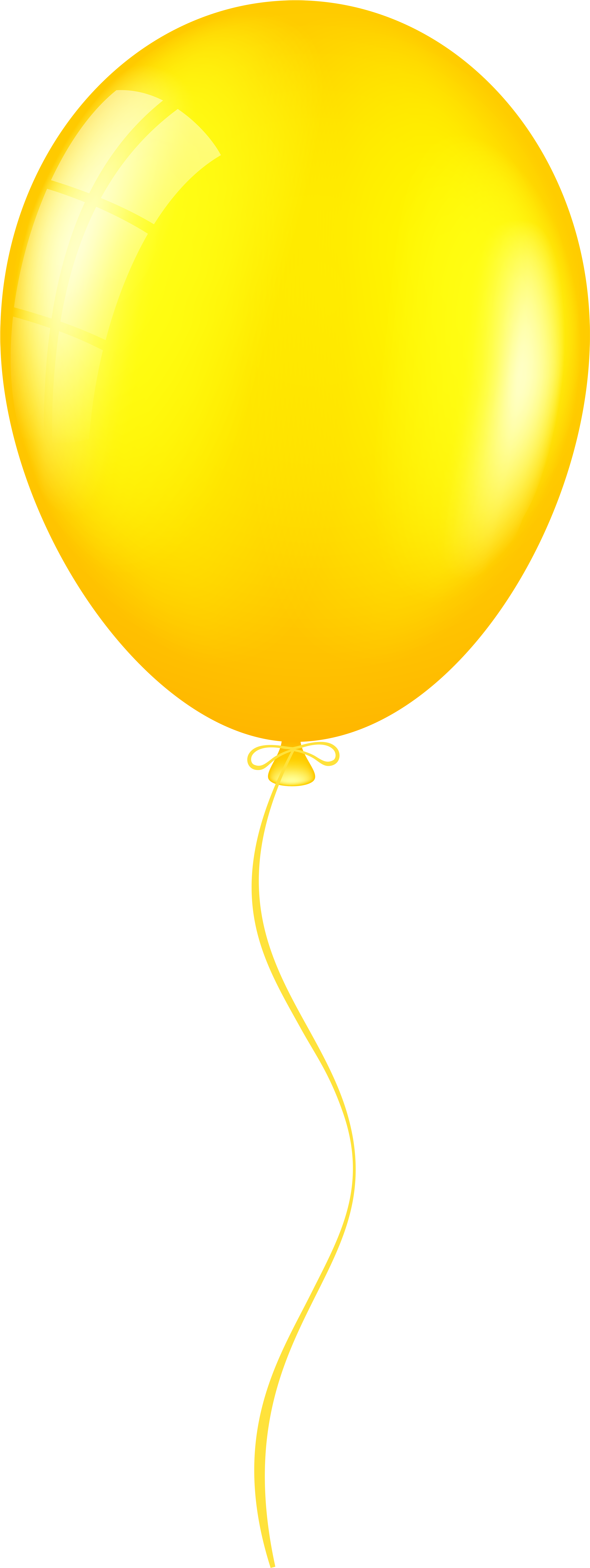 Yellow Balloon Png Clip Art - Balloon (3011x8000)