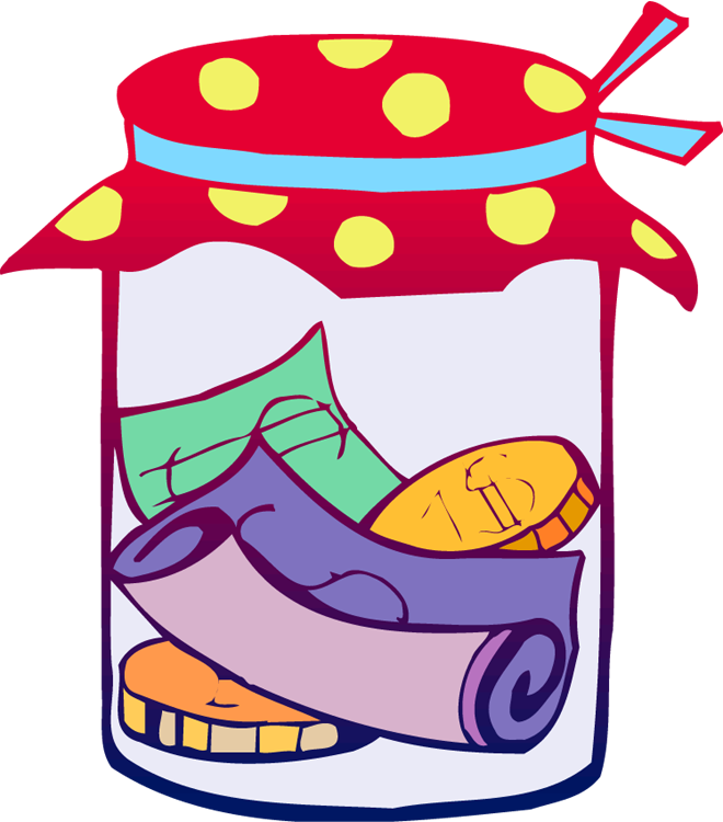 Time Capsule Clipart - Money Jar Clip Art (660x750)