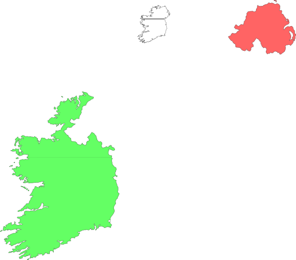 Ireland Land Drawing Clip Art - Richest Counties In Ireland (600x528)