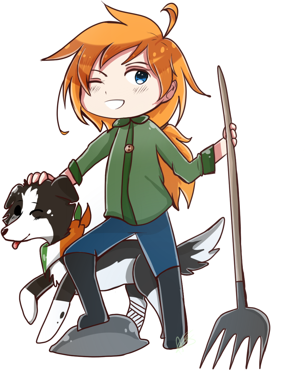 Irishaly 2 5 Aph Chibi Ireland And Bullet Himaruya - Irishaly 2 5 Aph Chibi Ireland And Bullet Himaruya (1221x1390)