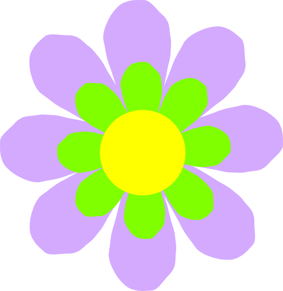 Clipart Flower Lilac Flower Clip Art - Clip Flower (582x599)