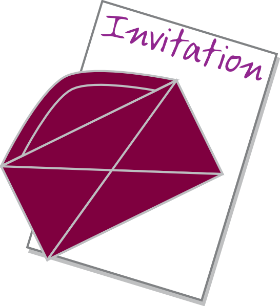 Invitation Clip Art At Clker Com Vector Clip Art Online - Invitation Clip Art Free (546x598)
