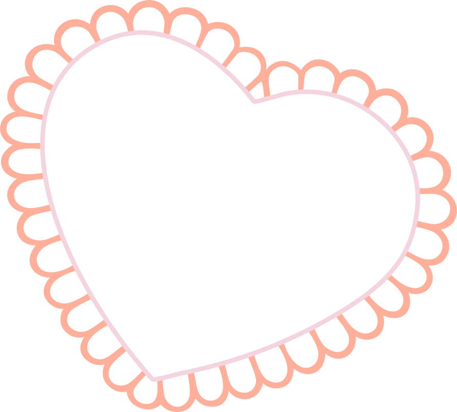 Heart-shaped Lace Border - Color Wheel (896x808)