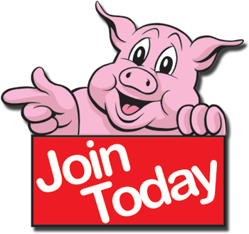 Bbq Pig Logo - We Want You Pig (359x335)
