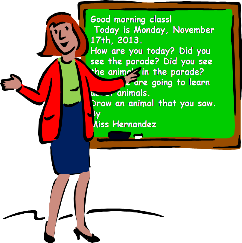 Career Day Clip Art - Teacher (813x821)