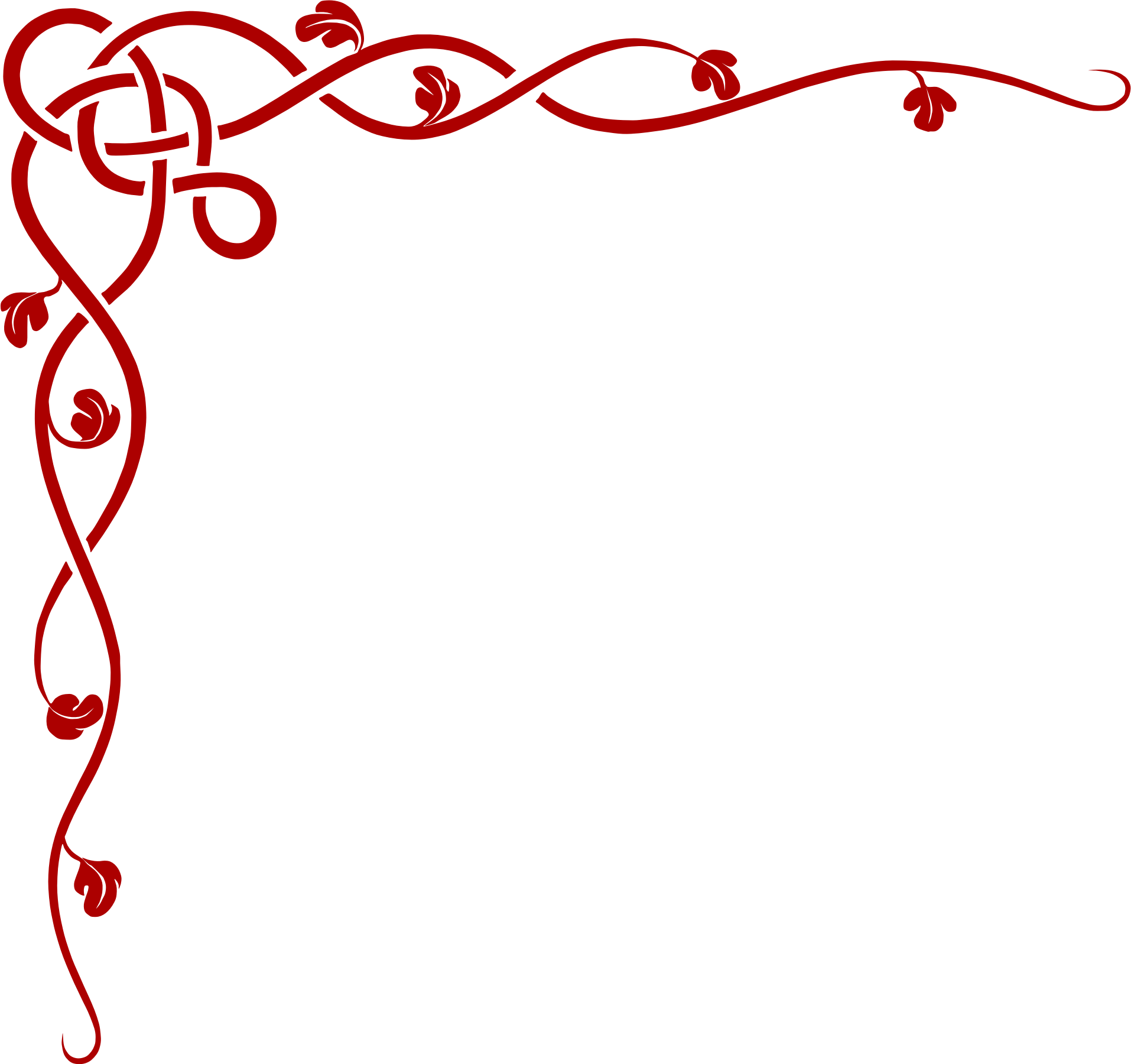 Knot Corner Border - Border Line Design (1914x1800)