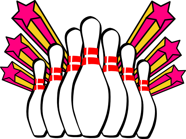 Bowling Pins And Stars Tile Coaster (600x450)