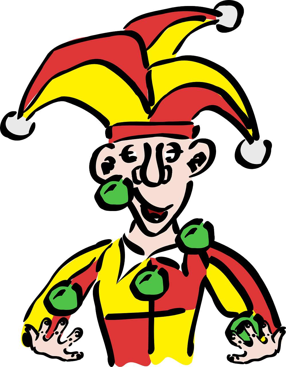 Am Rosenmontag, - Joker Clipart Png (998x1280)