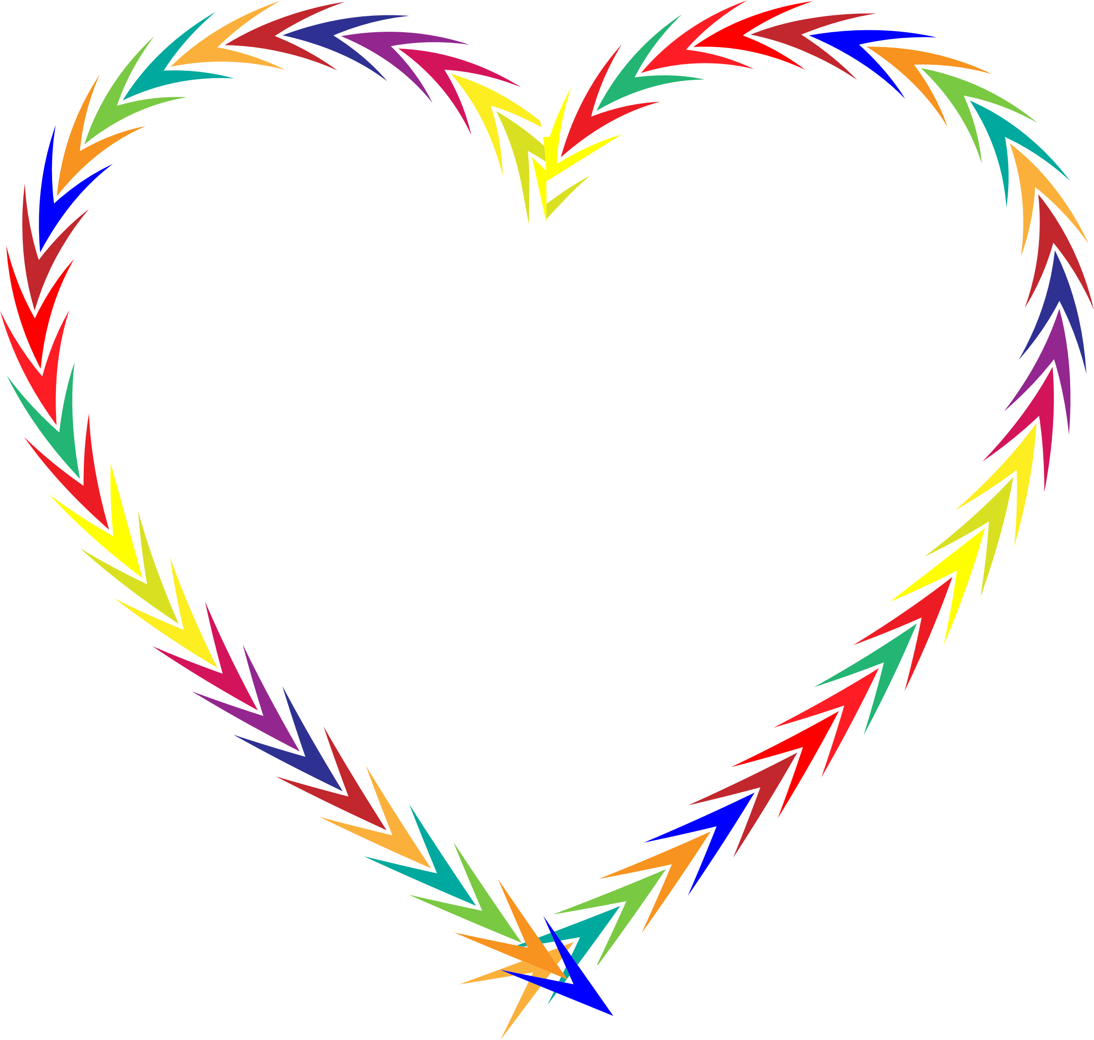 Arrows Heart - Portable Network Graphics (2206x2098)