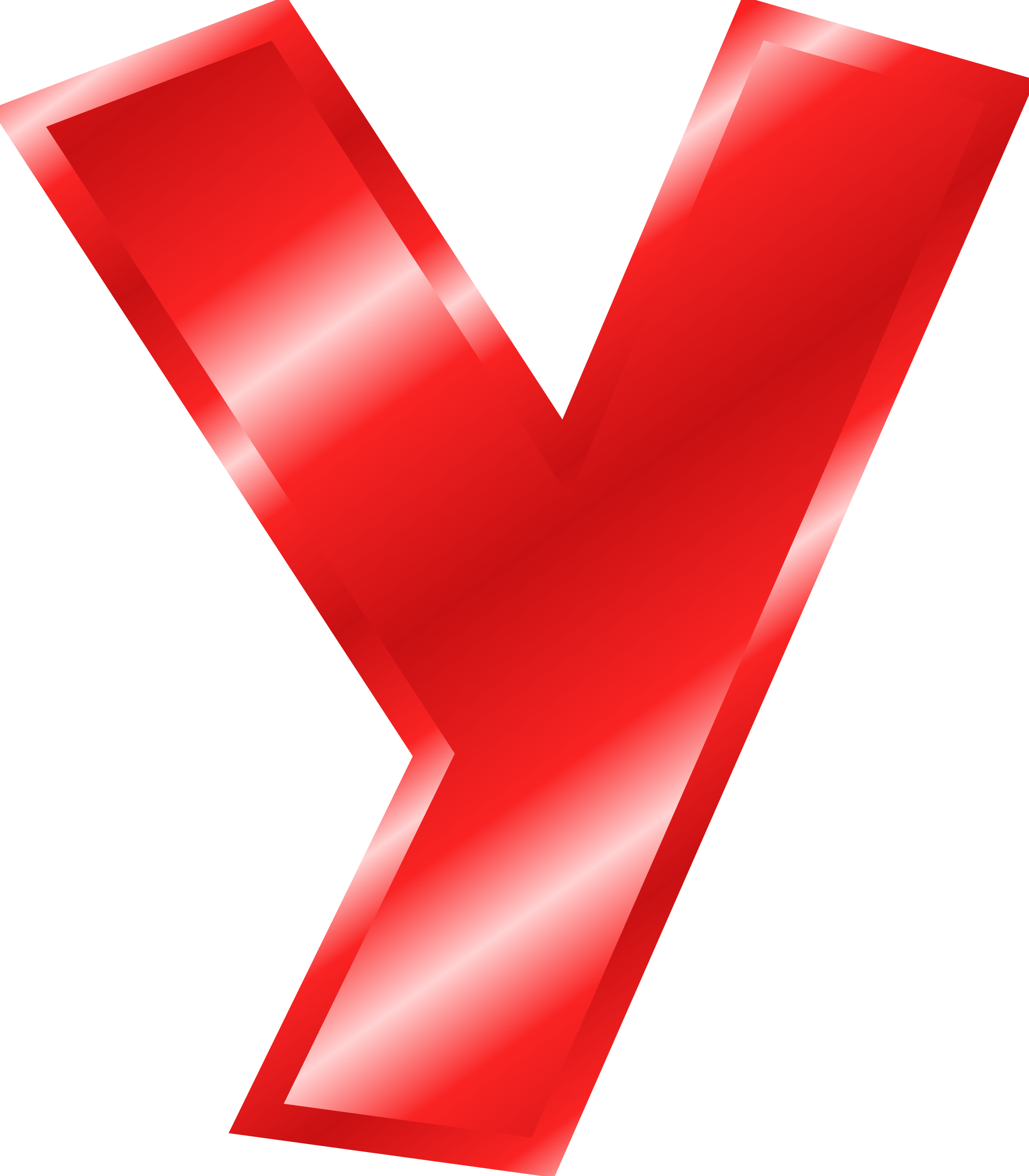 Alphabet Y Clip Art - Big Red Letter Y (2101x2400)