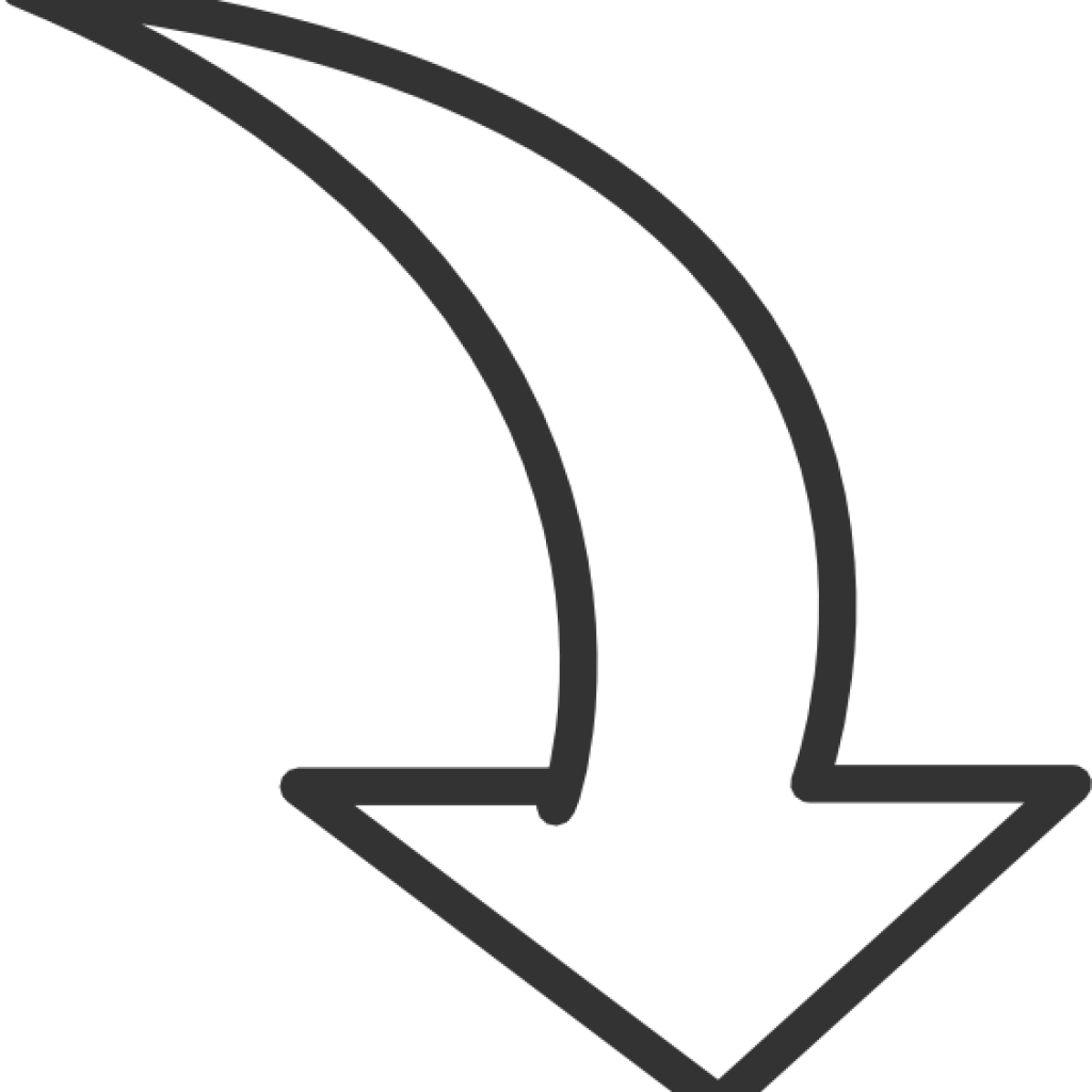 Arrow Clip Art White Curved Arrow Clip Art At Clker - Curved Arrow Clip Art (1024x1024)