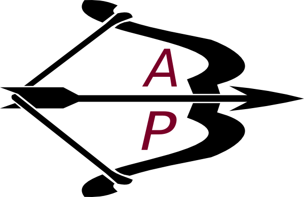 Bow Arrow Black Letters Ap Clip Art At Clker - Letters Images For Ap (600x390)