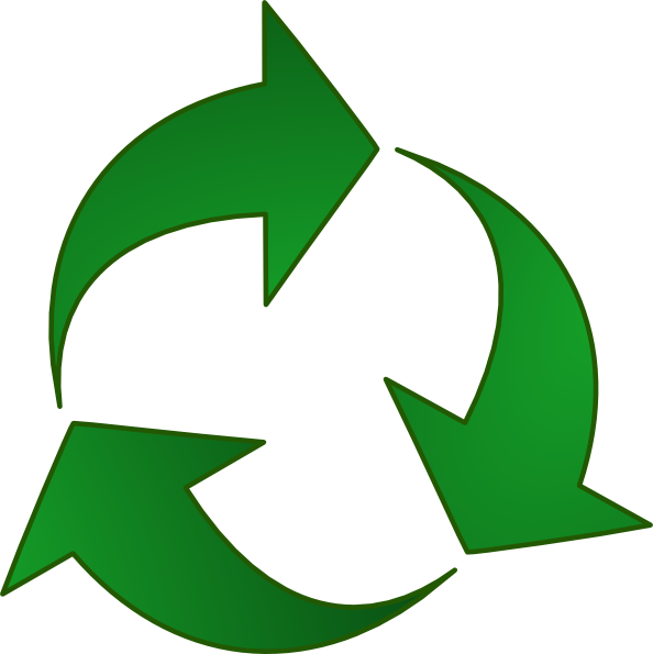 Green Recycle Arrows Clip Art At Pic Png Images - Recycle Clipart Png (594x595)