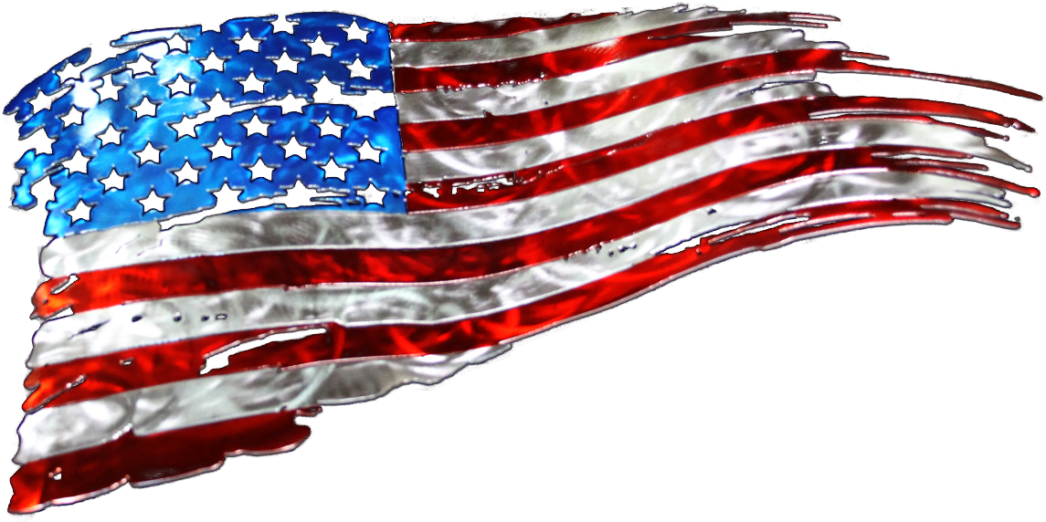 American Flag - Tattered American Flag Png (1225x1225)