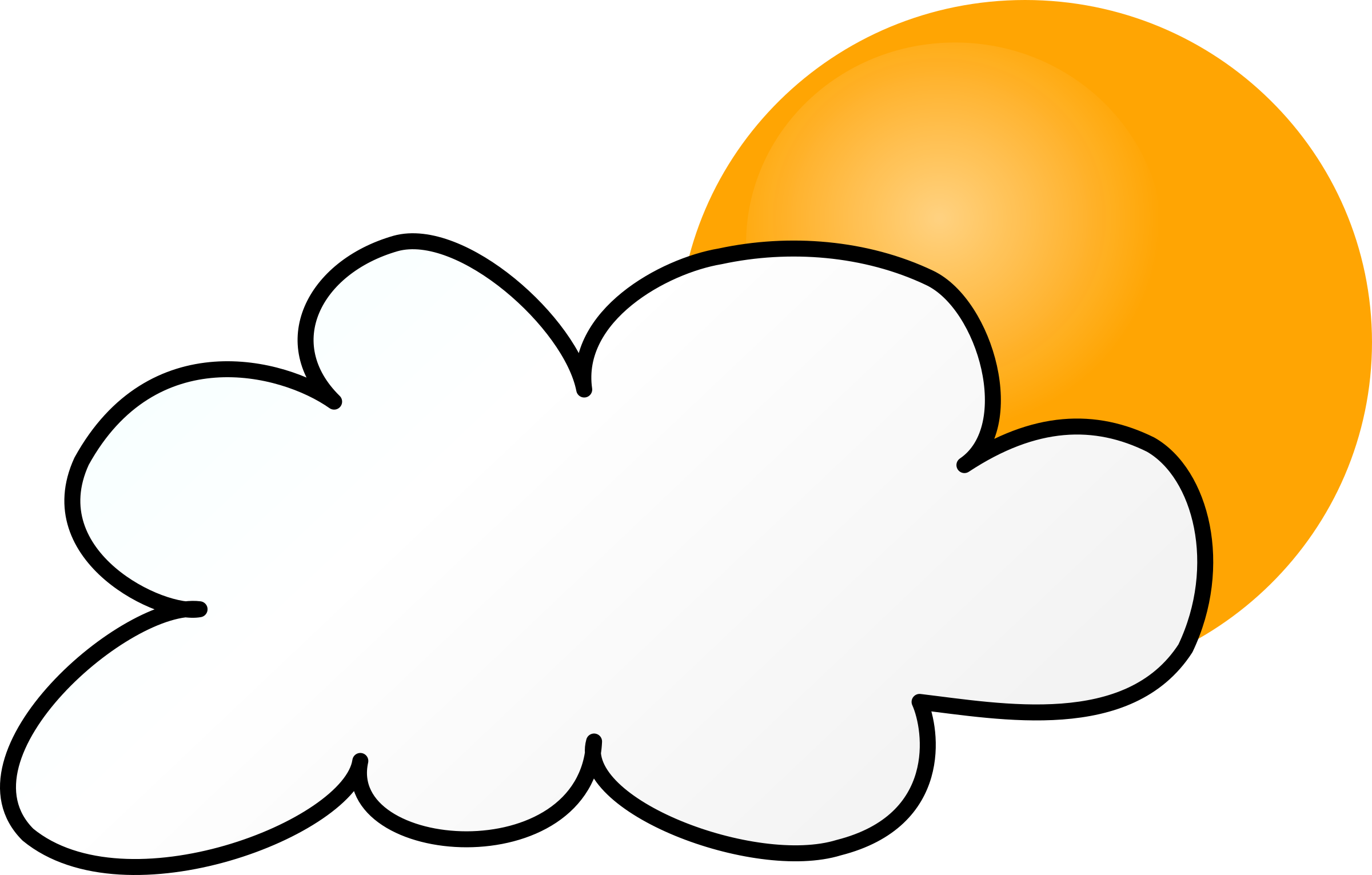 Cloudy Day Simple - Rainy Weather Clip Art (2400x1531)