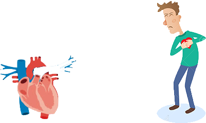 Heart Failure - Heart Failure Cartoon Png (848x296)