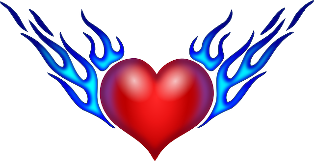 Tribal, Outline, Drawing, Fire, Cartoon, Heart - Clip Art Png Format (640x329)