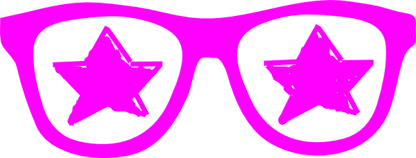 Spectacles Clipart Funny - Eyeglass Clipart Black And White (600x228)