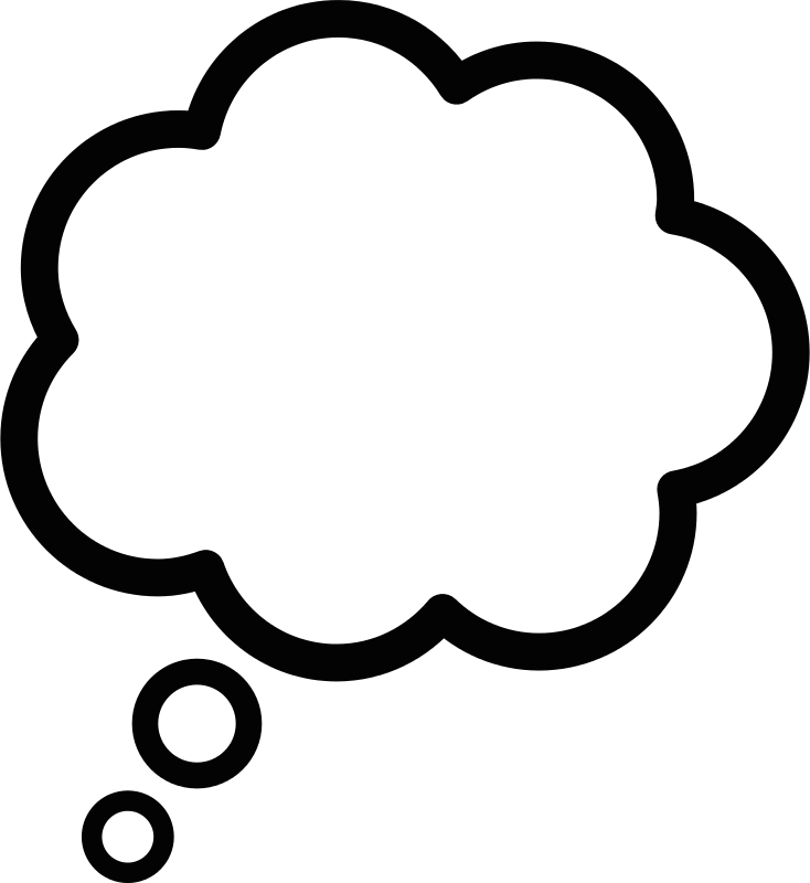 Thought Bubble Free Download Clip Art Free Clip Art - Thinking Bubble Png Transparent (1762x1921)