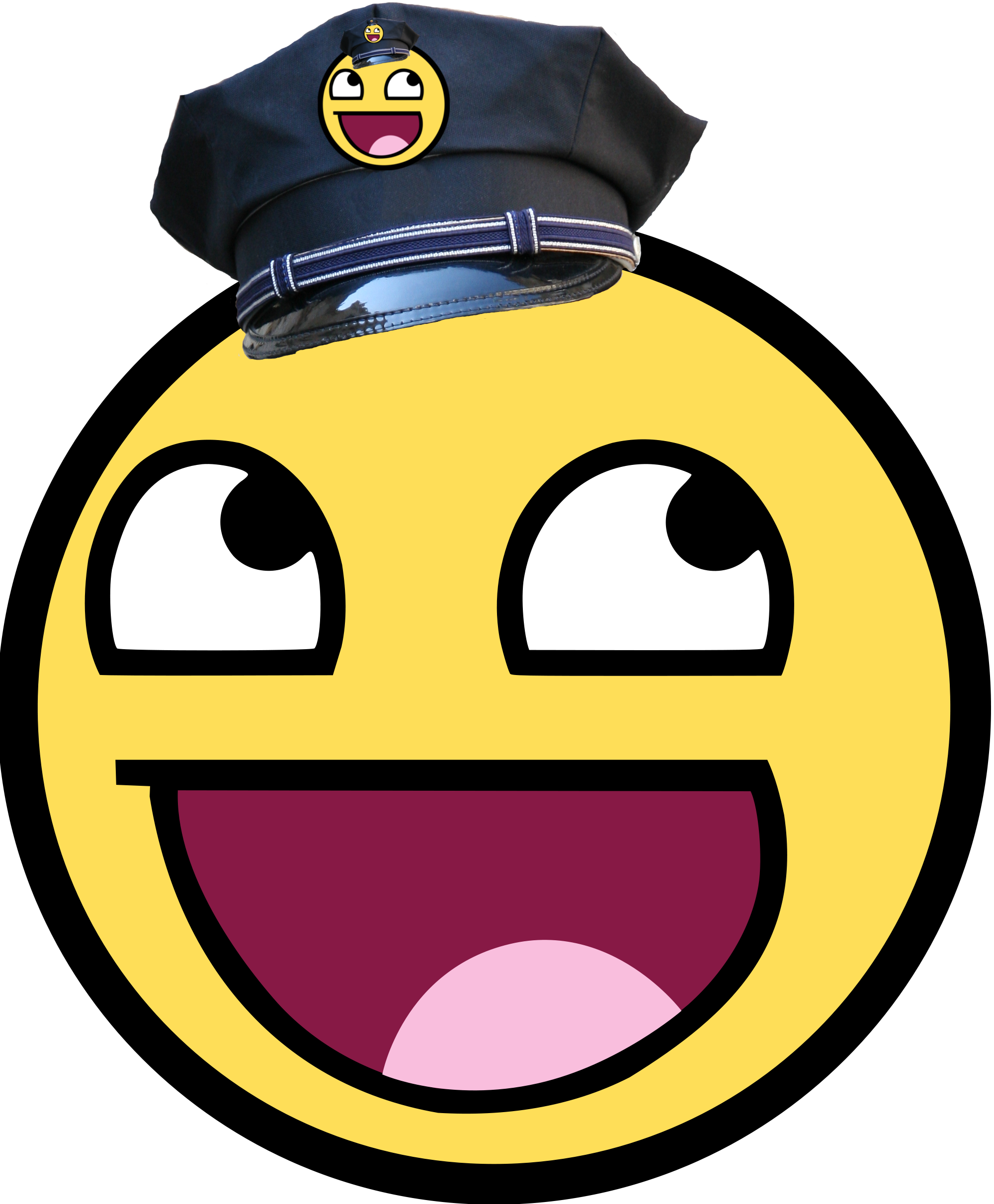 Filewikifun Police Smiley - Awesome Face (2000x2424)