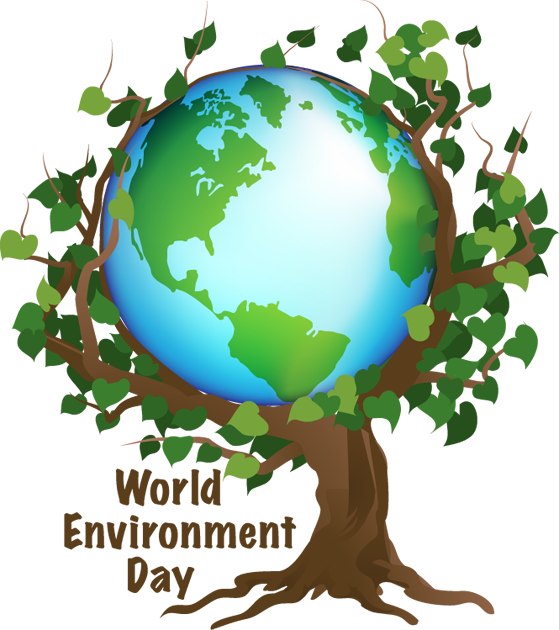 Problems Affecting The Earth, But It's Also An Opportunity - World Environment Day Logo (559x630)
