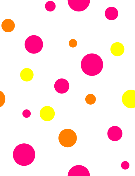 Dots Clipart Transparent - Free Polka Dot Background Clipart (462x599)