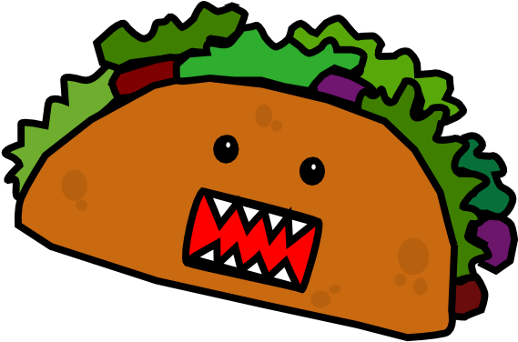Taco Clipart Free Clipart Images - Cartoon Tacos (600x475)