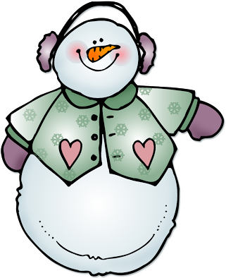 Winter Fun December Clip Art - Small Clipart Transparent Winter Snowman (325x400)