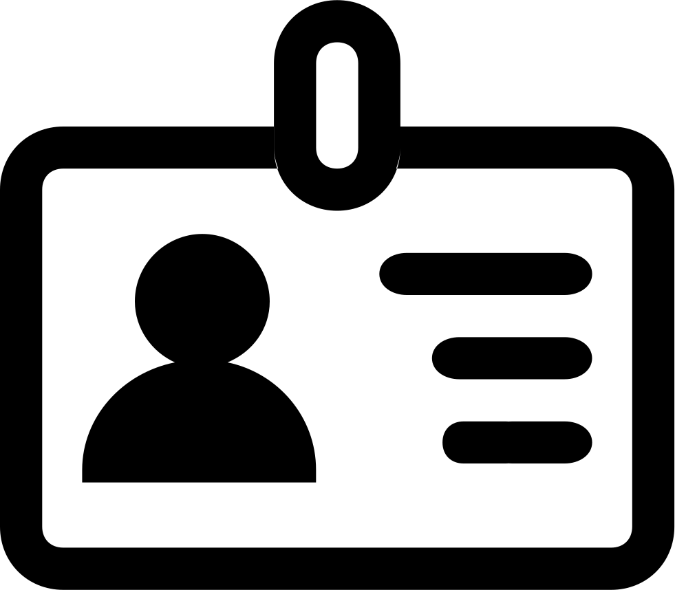 Student Attendance - Student Id Card Icon (981x858)