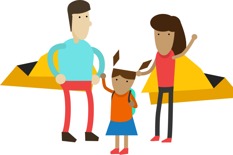 Emotional Clipart Parent - Parent Is Hero (820x546)