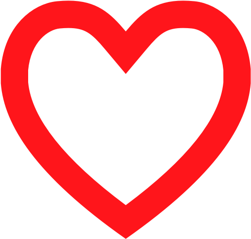 Big Heart Image - Png Heart Red Outline (800x800)