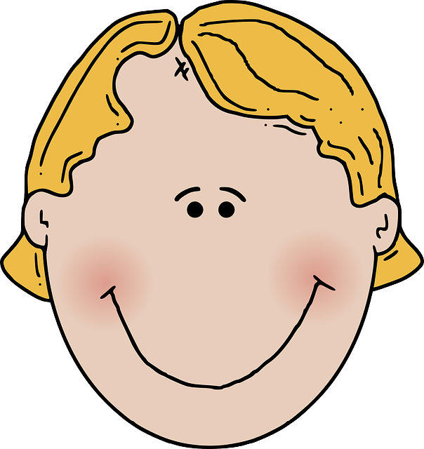 Free Vector Boyface Colour Clip Art - Cartoon Boy Face Png (708x751)