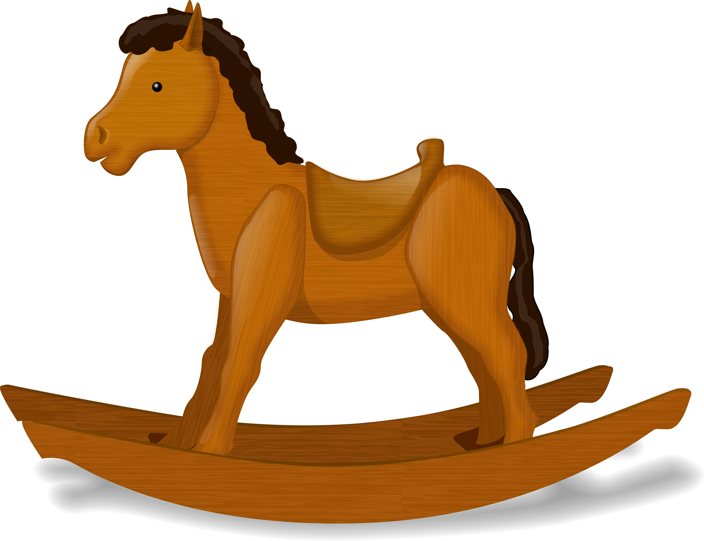 Free Horse Clipart Rocking Horse Childs Toy Free Vector - Rocking Horse Clipart (2400x1845)