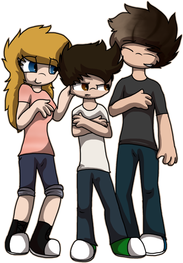 30 Day Otp Challenge Day 9 Hanging Out W Friends By - Cartoon (1024x1024)