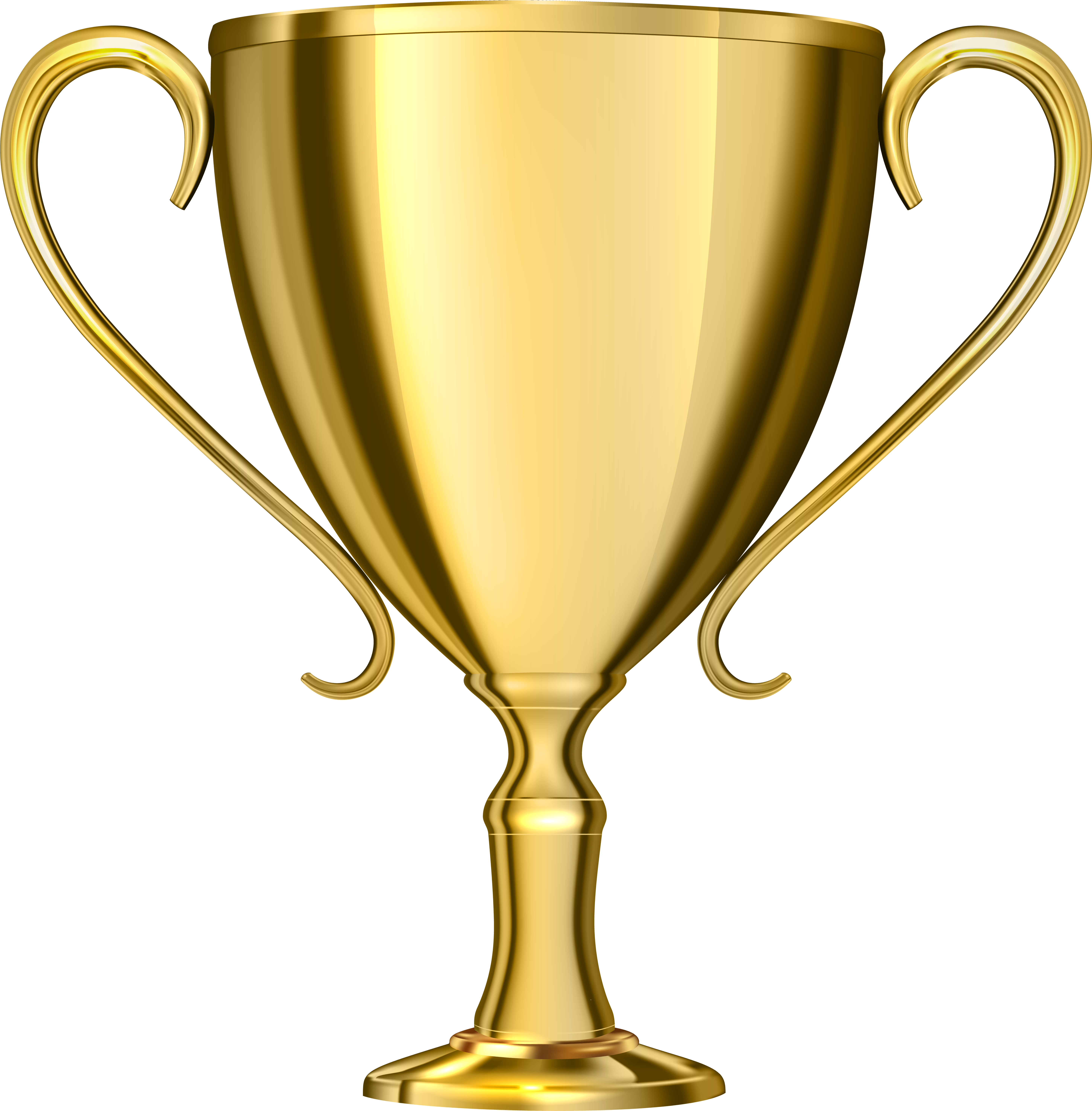 Gold Cup Award Transparent Png Clip Art - Trophy Png (5899x6000)