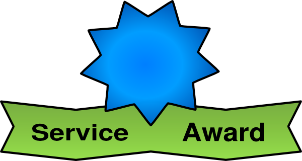 Amazing Design Award Clipart Service Clip Art At Clker - Long Service Award Icon (600x320)