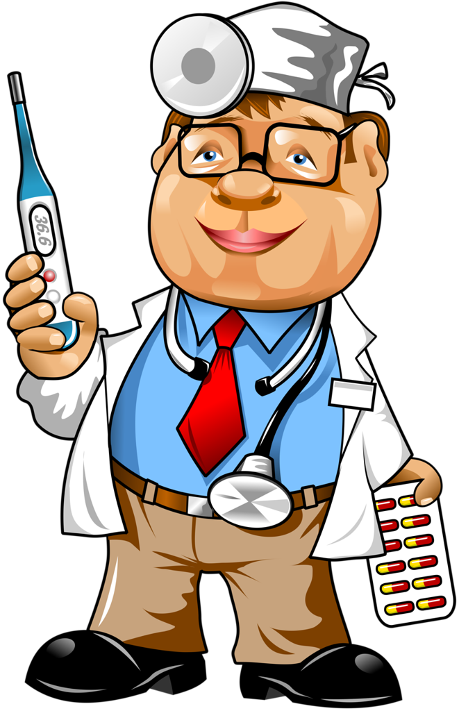 Médico, Hospital, Doentes E Etc - Cartoon Doctor (661x1024)