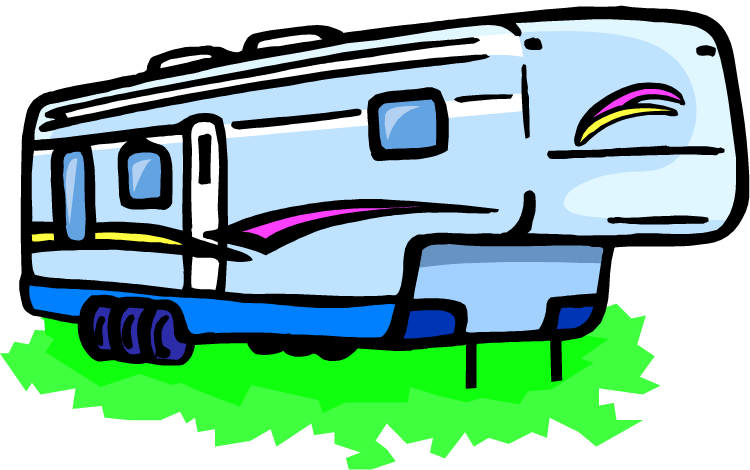 Rv Clip Art - 5th Wheel Clip Art (750x470)